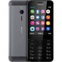 Кнопковий телефон нокіа сірий з ліхтариком на 2 сім карти Nokia 230 Dual 2,8" АКБ 1200 мА*ч DS Сірий