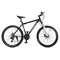 Велосипед "EVEREST" PROF1 G275EVEREST A275.127,5 д. Алюм.рама 19", SHIMANO 21SP, алюм.DB, CS TZ500, чорний