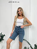 Шорти джинсові жіночі норма та батал в802-40-01 гл, фото 2