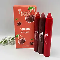 Губная помада-карандаш Teayason Lipstick матовая в разных цветовых гаммах / не пересушивает губы Вишня (червоний та його відтінки)