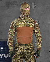 Летний Военный убакс 7.62 мультикам, Тактическая боевая рубаха камуфляж мультикам варриорс military