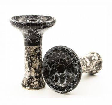 Глиняна чаша для кальяну 2×2 Hookah Medium Mosaic - Біла матова, фото 1