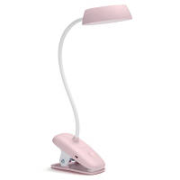 Настольная лампа Philips LED Reading Desk lamp Donutclip 3W, 4000K, 1200mAh (Lithium battery), рожевий tm
