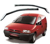 Ветровики дефлекторы окон на Citroen Jumpy I 1995-2007 Г-образный (скотч) AV-Tuning