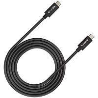 Дата кабель USB-C to USB-C 2.0m UC-42 5A 240W(ERP) E-MARK,black Canyon (CNS-USBC42B) tm