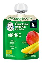 Пюре фруктове Gerber® Organic "Манго" для дітей із 6 місяців, 80 г