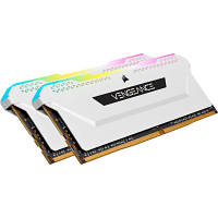 Модуль памяти для компьютера DDR4 16GB (2x8GGB) 3600 MHz Vengeance RGB Pro SL White Corsair tm