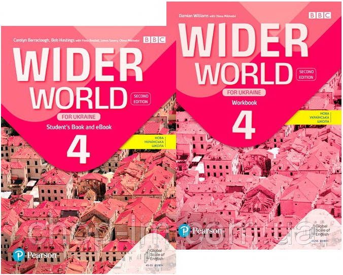 Комплект Wider World (2nd Edition) for Ukraine 4 Student's Book + Workbook (Підручник + зошит) Pearson