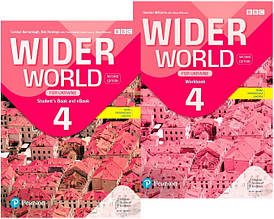 Комплект Wider World (2nd Edition) for Ukraine 4 Student's Book + Workbook (Підручник + зошит) Pearson