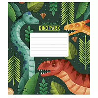 Зошит учнівський Dino park 012-3227K-5 в клітинку на 12 аркушів pm
