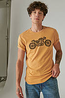 Футболка Lucky Brand Moto Bike 7M85706 Spruce Yellow