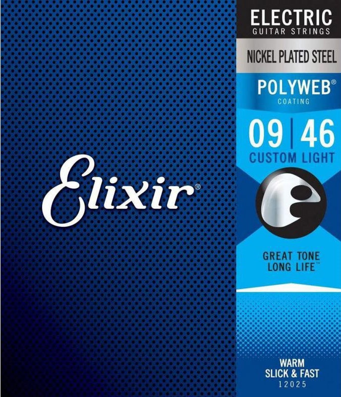 Струни для електрогітари Elixir Polyweb Custom Light (09-46), фото 1