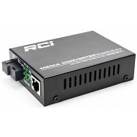 Медиаконвертер RCI 1G, 20km, SC, RJ45, Tx 1310nm standart size metal case (RCI502W-GE-20-A) tm
