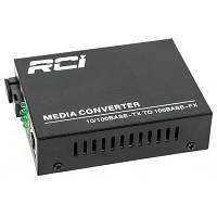 Медиаконвертер RCI 100M, 20km, SC, RJ45, Tx 1550nm, standart size metal case (RCI902W-FE-20-R) tm