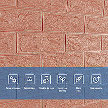 Панель стінова в рулоні 3D 700х19600х3мм Пудра SW-00001919, фото 5