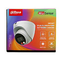4МП WizSense з подвійним підсвічуванням та мікрофоном IP камера Dahua DH-IPC-HDW2449T-S-IL (2.8 мм)
