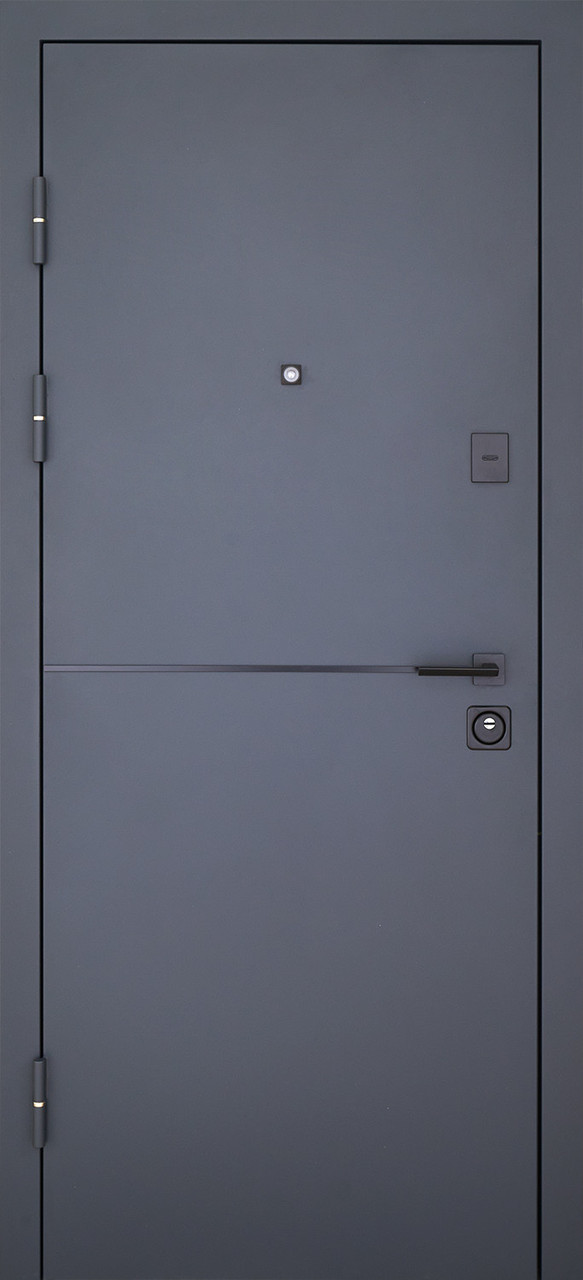Вхідні двері Abwehr Defender Solid 0/RAL 7021Т + Антрацит 860*2050 мм Вхідні двері для приватного будинку
