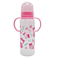Бутылочка пластиковая с ручками MGZ-0207(Pink) 250 мл nm