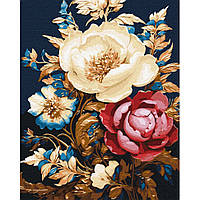 Картина за номерами "Квіткове диво з фарбами металік extra" KHO3261 40х50 см