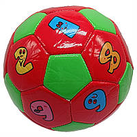 Мяч футбольный детский "Цифры" 2029M размер № 2, диаметр 14 см (Red-Green) nm