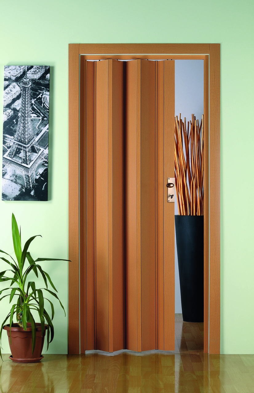 Двері гармошка під будь-які розміри, кольорів. Двері міжкімнатні гармошка. Двері гармошка ПВХ., фото 1