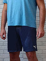 Шорты мужские с карманами (синие), спортивные мужские шорты летние