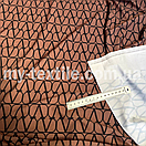 Трикотаж Біфлекс принт (купальник) V на коричневому, фото 2