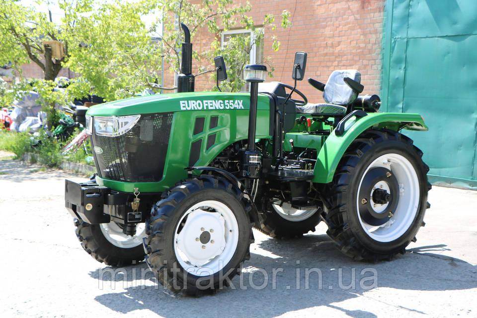 Мінітрактор EUROFENG 554 X повнопривідний , 50 сил з компресором