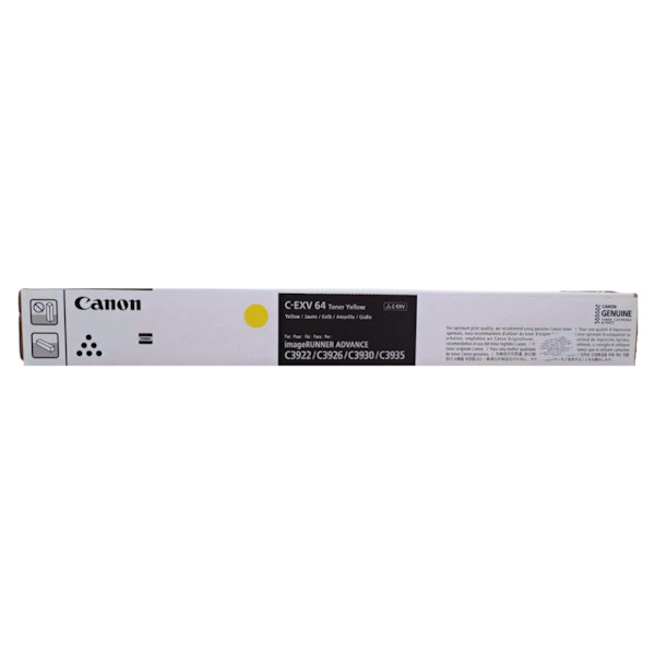 Картридж Canon C-EXV64 Yellow (5756C002AA) для принтера iR C3922i, C3926i, C3930i, C3935i