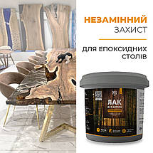 Поліуретановий лак 2к матовий 6кг. водний А+Б, фото 6