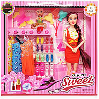 Игровой набор Кукла с дочкой "Quenn Sweet" 313K43(Orange) с аксессуарами nm