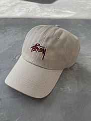 Бейсболка чоловіча Stussy класична бавовняна з вигнутим козирком Кепка брендова стуссі якісна кольори в наявності