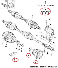 Пильник шруса внутрішній R16 на Fiat Ducato 244, Peugeot Boxer, Citroen Jumper (2002-2006), 9564479588, 328778, Autofren, Іспанія