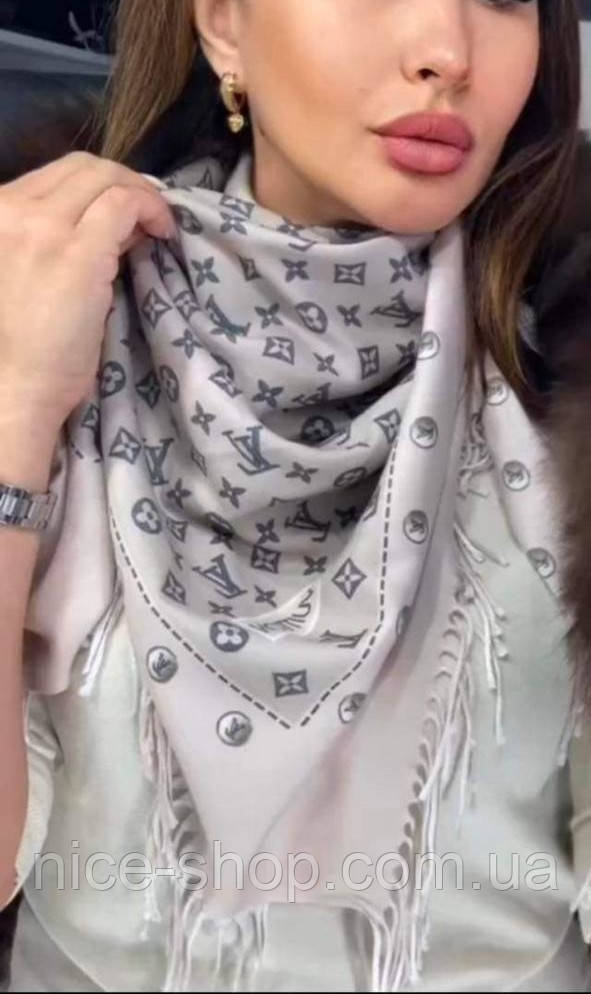 Хустка Louis Vuitton кашемір із бахромою