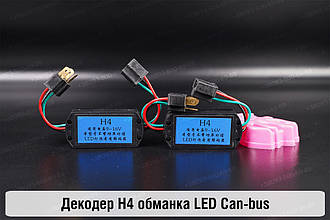 LED обманка H4 декодер для світлодіодних ламп Can-bus (2 шт.)