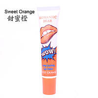 АКЦИЯ!!! Тинт - пленка для губ WOW Long Lasting Lip Color waterproof sweet orange15мл
