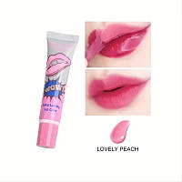 АКЦИЯ!!! Тинт - пленка для губ WOW Long Lasting Lip Color waterproof lovely peach 15мл