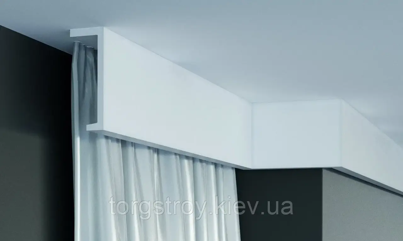 Карниз стельовий P890, довжина 2,00м, Gaudi decor, фото 1