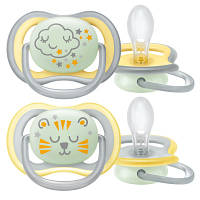 Пустышка Philips AVENT Avent Ultra Air Ночная 18 месяцев + 2 шт. (SCF376/01) tm