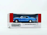 Машинка Kinsmart "Chevrolet impala" синя KT5418W-3, фото 2