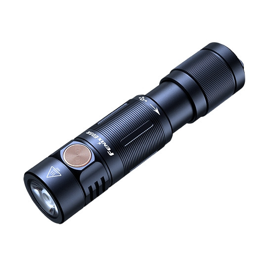 Ручний міні ліхтарик Fenix E05R 400лм Micro-USB (Чорний), фото 1