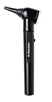 Отоскоп e-scope®, пряме освітлення, вакуум 2,7 В, чорний, у сумці, фото 1