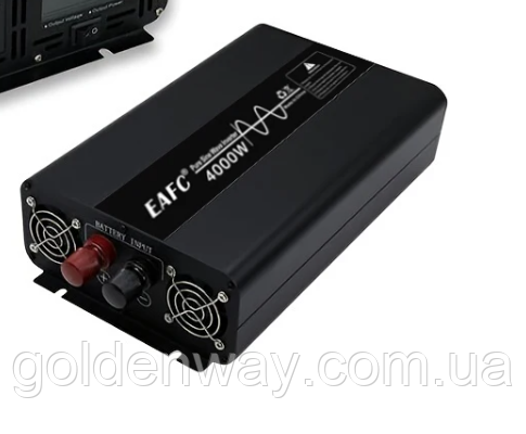 Автомобільний перетворювач напруги інвертор EAFC з 12 V на 220 V AC/DC 4000 W 4000 Вт Чистистий СИНУС