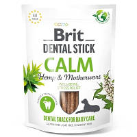 Лакомство для собак Brit Dental Stick Calm успокаивающие, конопля и пустырник 251 г (8595602564385) tm
