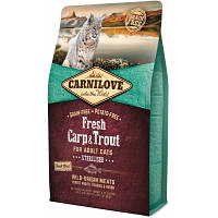 Сухой корм для кошек Carnilove Fresh Carp and Trout Sterilised for Adult cats 2 кг (8595602527441) tm