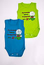 Боді-майка для хлопчика з принтом інтерлок, фото 3