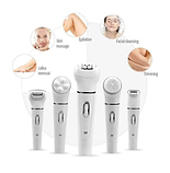 Епілятор DSP70153 жіночий акумуляторний багатофункціональний 5 в 1 з насадками для гоління, пілінгу та масажу, фото 3