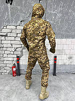 Демисезонная военная форма, тактический боевой костюм на флисе, форма пиксель утепленная cg182
