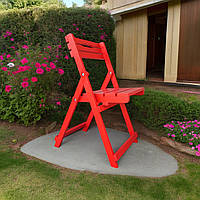 Стілець зі Спинкою з Натурального Дерева розкладний Для Кухні Саду Балконів Власне виробництво