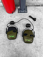 Активні навушники під каску, тактичні активні навушники impact sport, армійські навушники Howar cg182
